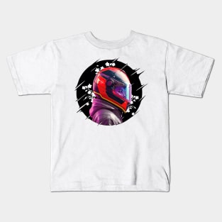 biker girl Kids T-Shirt